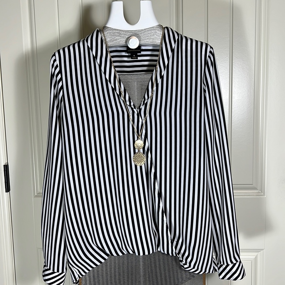 Worthington Faux Wrap Top- Women’s S